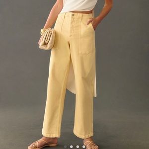 Anthropologie Edwin Stevie high rise crop straight leg jeans